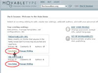 Select a Web Log and Post